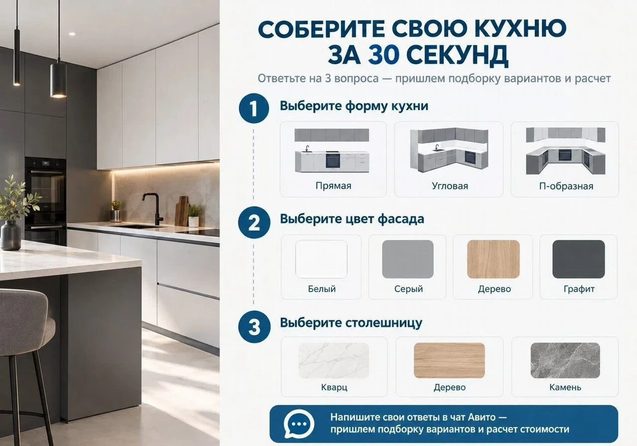 Кухня прямая от фабрики